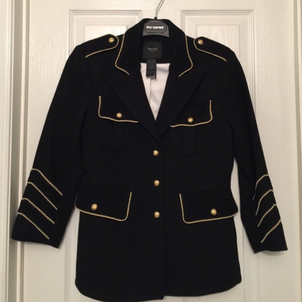 Smythe Military Blazer with Gold Piping & Buttons - Picture 1 of 5